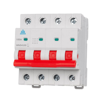 WMS4100 4 Pole 100A Main Switch