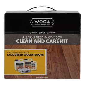 WOCA Clean & Care Kit for Laminated & Lacquered Floors - Natural