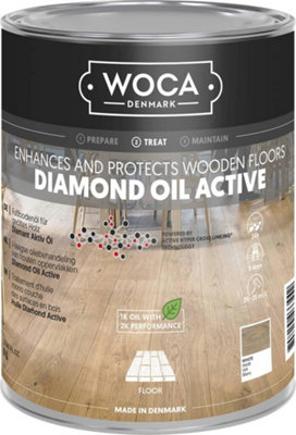 WOCA Diamond Oil Active - 1 Litre White