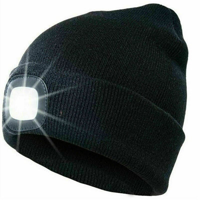 Wofh Rock Jock Led Super Bright Light Usb Rechargeable Touch Beanie