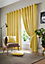 Wold Ring Top Curtains 117cm x 137cm Ochre