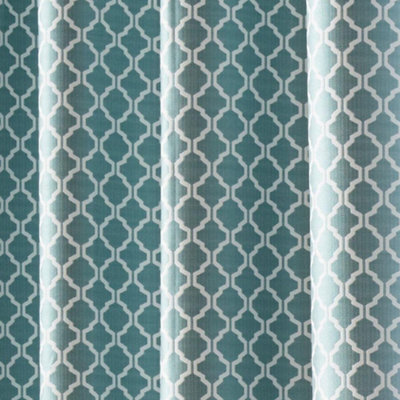 Wold Ring Top Curtains 117cm x 229cm Teal