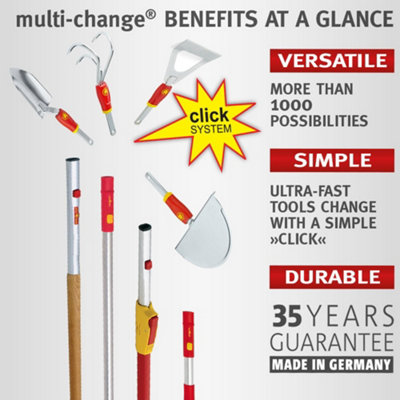 WOLF Garten Multi change Moss Removal Rake UGM
