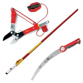 Wolf Garten Telescopic Handle ZMV4 Multi Change RCM Loppers PC370MS Pruning Saw