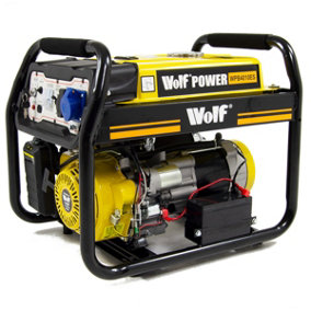Wolf Petrol Generator WPB4010ES 3000w 7HP Electric Start
