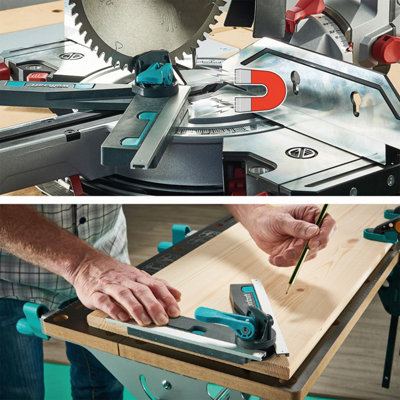 Wolfcraft Angular Bevel Gauge for Mitre SaWs for Measuring & Transferring Angles