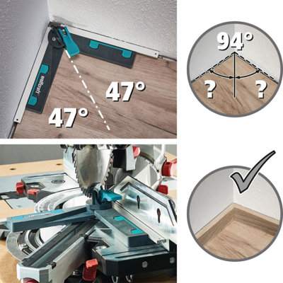 Wolfcraft Angular Bevel Gauge for Mitre SaWs for Measuring & Transferring Angles