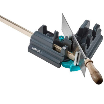 Wolfcraft Bevel and Mitre Box 2-in-1 Cutting Guide 70mm for Precise ...