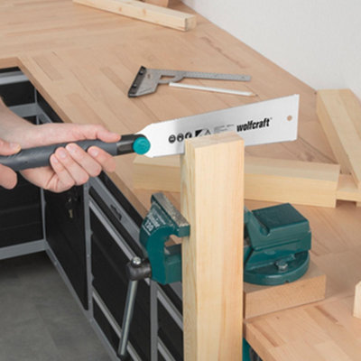 wolfcraft Japanese Saw - For easy sawing of baseboards, branches, and plastic pipes