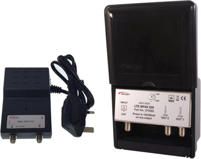 Wolsey WFAV 225 LTE 2 Way Variable Gain Masthead Amplifier and Power ...