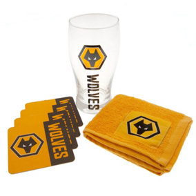 Wolverhampton Wanderers FC Crest Bar Set (Pack of 6) Yellow/Black (One Size)