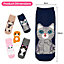 Women's Happy Cat Fun Socks - 5 Pairs