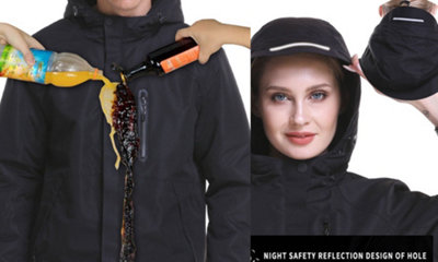 Women Waterproof Windproof USB Heating Jackets BLACK S