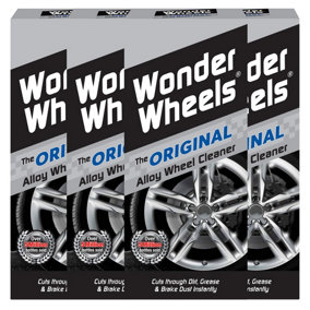 Wonder Wheels Cleaner Kit Alloy & Steel Dirt Grease & Brake Dust - 500ml x 4