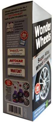 Wonder Wheels Cleaner Kit Alloy & Steel Dirt Grease & Brake Dust - 500ml x 4 - 5