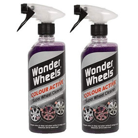 Wonder Wheels Colour Active - 600mL x2 Treatment Super Wheel Cleaner 1.2 Litres