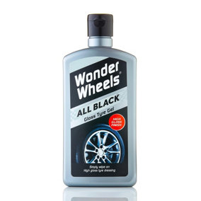 Wonder Wheels WTG500 All Black Gloss Car Valeting Tyre Gel 500mL Treatment