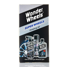 Wonder Wheels WWF001 Super Wheels Finishing Kit Cleaner Tyre Gel Sealant x 2