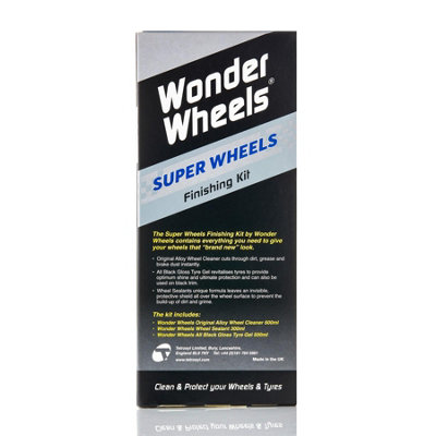 Wonder Wheels WWF001 Super Wheels Finishing Kit Cleaner Tyre Gel Sealant x 2