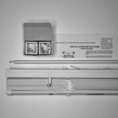 Wood Accent PVC Venetian Blind Free Cut Service by Furnished - Teak Colour Pallet (W)60cm x (L)150cm