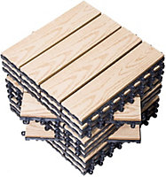 Wood Composite  Decking Tiles 12 Pack