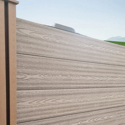 Wood Composite Fencing Kit Includes Boards - 4
