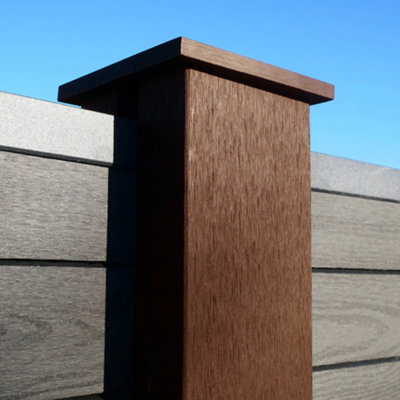 Wood Composite Fencing Kit Includes Boards - 9