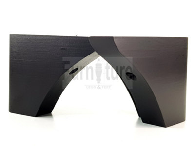 Wood Corner Feet Self Fix 110mm High Black Replacement Legs Sofa Chair Cabinet Stools Pre Drilled Easy Fit SOF3205