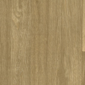 Wood Effect Anti-Slip Brown Vinyl Flooring For DiningRoom  Hallways Conservatory And Kitchen Use-3m X 4m (12m²)