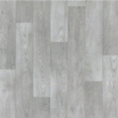 Wood Effect Anti-Slip Grey Vinyl Flooring For DiningRoom LiivngRoom Hallways And Kitchen Use-2m X 2m (4m²)