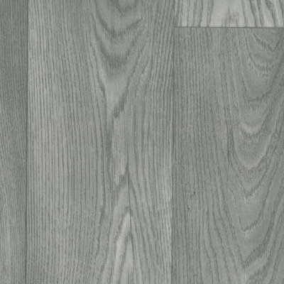 Wood Effect Anti-Slip Grey Vinyl Flooring For DiningRoom LiivngRoom Hallways And Kitchen Use-5m X 3m (15m²)