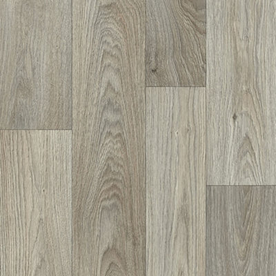 Wood Effect Beige Non Slip Vinyl Flooring For LivingRoom, Kitchen, 2.8mm Cushion Backed Vinyl Sheet-4m(13'1") X 2m(6'6")-8m²