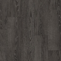Wood Effect Black Anti-Slip Vinyl Flooring For  LivingRoom DiningRoom Hallways And Kitchen Use-7m X 4m (28m²)