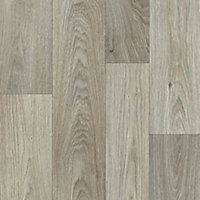 Wood Effect Neutral Anti-Slip Vinyl Flooring For DiningRoom Hallways Conservatory And Kitchen Use-4m X 2m (8m²)