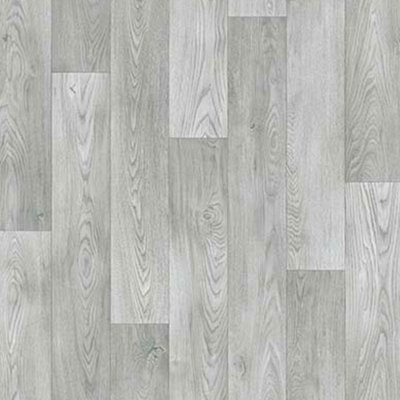 Wood Effect Non Slip Grey Vinyl Flooring For LivingRoom - 4