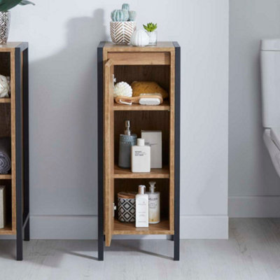 Solid wood deals bathroom floor cabinet