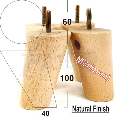 Wooden Round Furniture legs Furniture hardware B Q