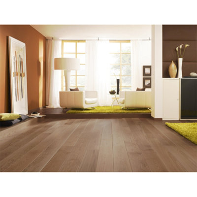 Wood Grain Effect Brown Vinyl Flooring Planks - 3
