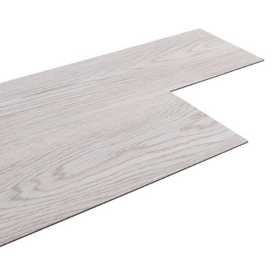 Wood Grain Effect Vinyl Flooring Self Adhesive Floor Plank - 6