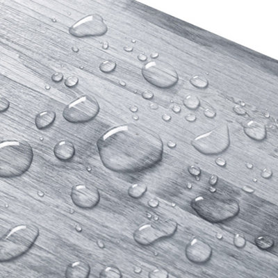 Wood Grain Effect Vinyl Flooring Self Adhesive Floor Planks Floor Tiles Grey 5m² 36 Pcs