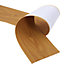 Wood Grain PVC Self Adhesive Prepasted Wallpaper Border Roll Waterproof Skirting Board Sticker 10m
