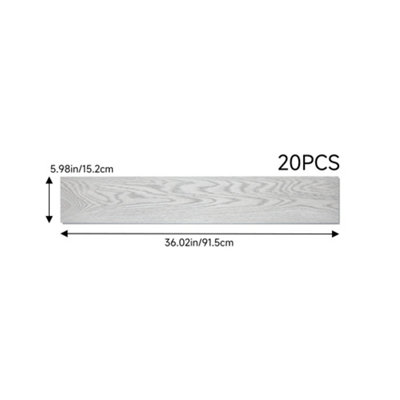 Wood Grain Textured PVC Interlocking Flooring Planks 2mm Underlay ...