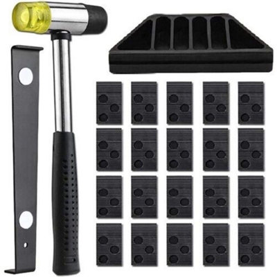 Wood Laminate Flooring Installation Floor Fitting Kit Home Tool Set & 20 Spacer - 4