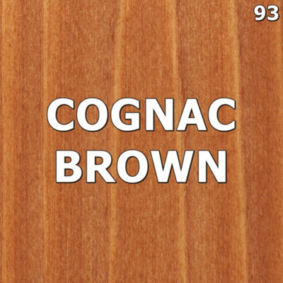 Wood Stain Dye COGNAC BROWN, Water Based, Non Toxic, Interior Use 1ltr