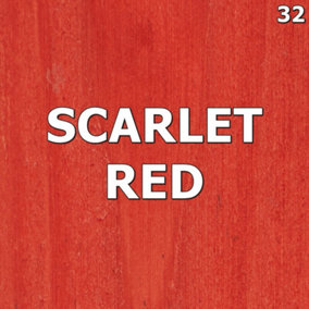 Wood Stain Dye SCARLET RED, Water Based, Non Toxic, Interior Use 1ltr