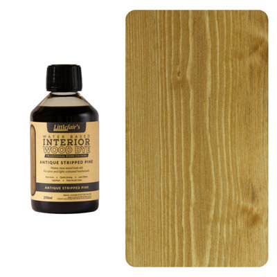 Wood Stain Water Based - Antique Stripped Pine - 250ml - Littlefair's
