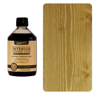 Wood Stain Water Based - Antique Stripped Pine - 500ml - Littlefair's