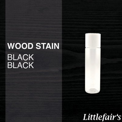 Wood Stain Water Based - Black Black - 15ml Tester Pot - Littlefair's