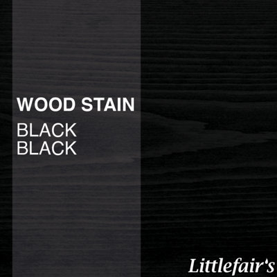 Wood Stain Water Based - Black Black - 500ml - Littlefair's