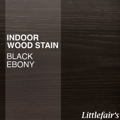 Wood Stain Water Based - Black Ebony - 500ml - Littlefair's